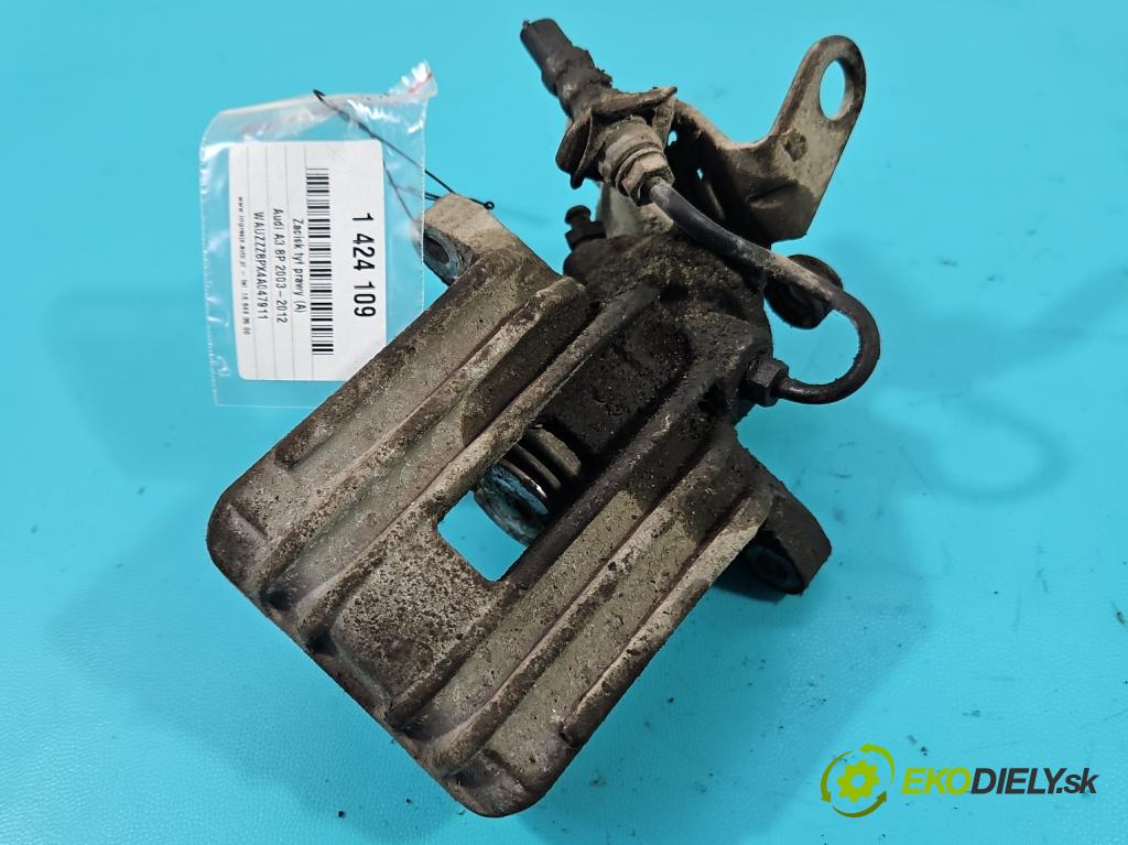 Audi A3 8P 2003-2012 1.9 tdi (BKC) 105 HP manual 77 kW 1896 cm3 3- brzdič zadné pravý  (Ostatné)
