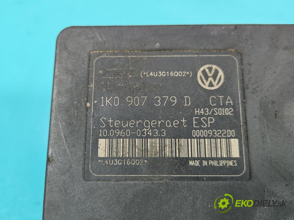 Audi A3 8P 2003-2012 1.9 tdi (BKC) 105 HP manual 77 kW 1896 cm3 3- čerpadlo abs 1K0907379D (Pumpy ABS)