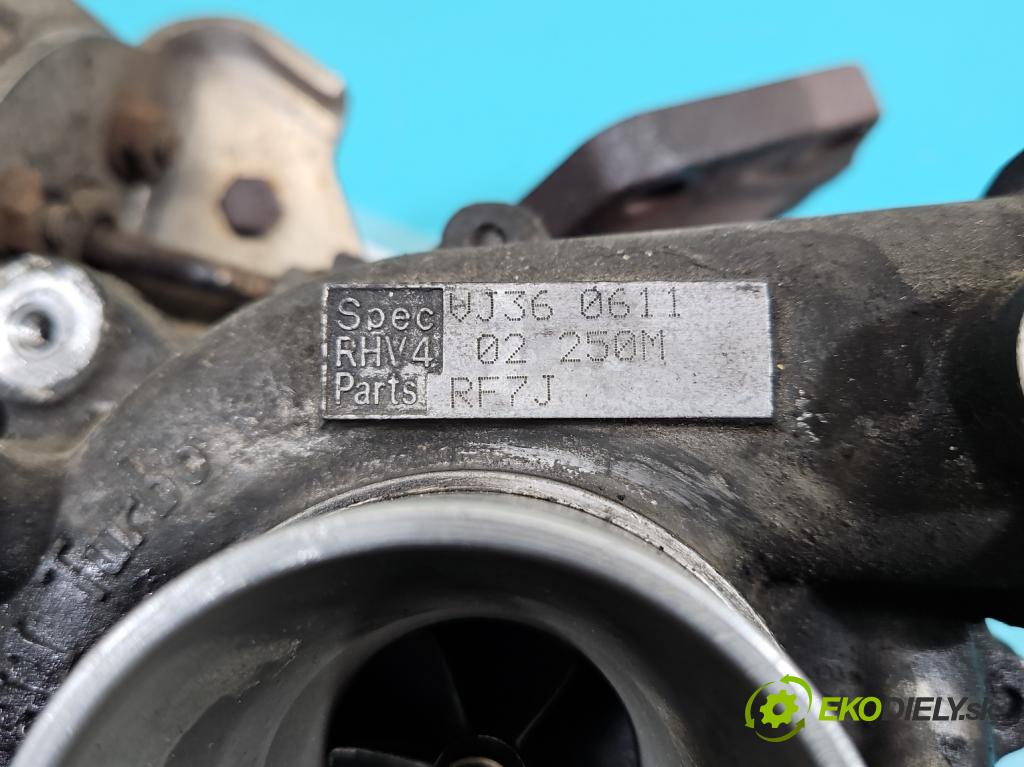 Mazda 5  2005-2010 2.0 citd 143 HP manual 105 kW 1998 cm3 5- turbodúchadlo, turbo VJ36 (Turbodúchadlo (kompletné))
