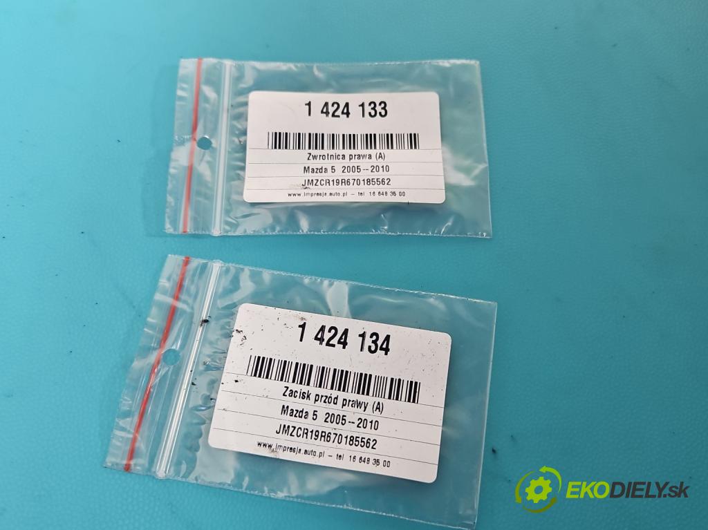 Mazda 5  2005-2010 2.0 citd 143 HP manual 105 kW 1998 cm3 5- brzdič predné pravý  (Ostatné)