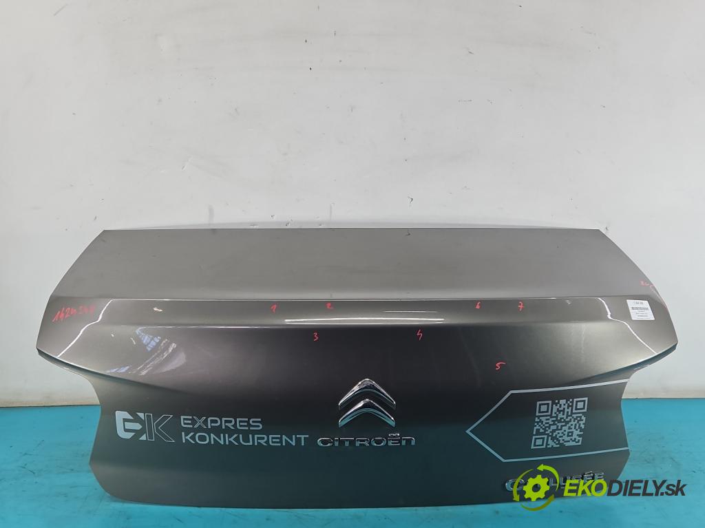Citroen C-Elysee II 2012- 1.6 16V 116 hp manual 85 kW 1599 cm3 5- zadní kufrové dveře  (Zadní kapoty)