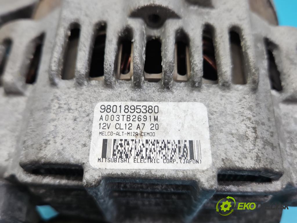 Citroen C-Elysee II 2012- 1.6 16V 116 HP manual 85 kW 1599 cm3 5- Alternator 9801895380 (Alternátory)