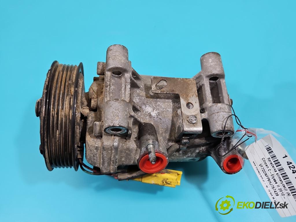 Citroen C-Elysee II 2012- 1.6 16V 116 HP manual 85 kW 1599 cm3 5- Kompresor: klimatizácie 9814865380 (Kompresory klimatizácie)