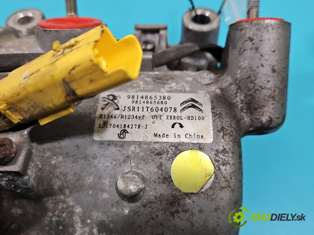 Citroen C-Elysee II 2012- 1.6 16V 116 HP manual 85 kW 1599 cm3 5- Kompresor: klimatizácie 9814865380 (Kompresory klimatizácie)