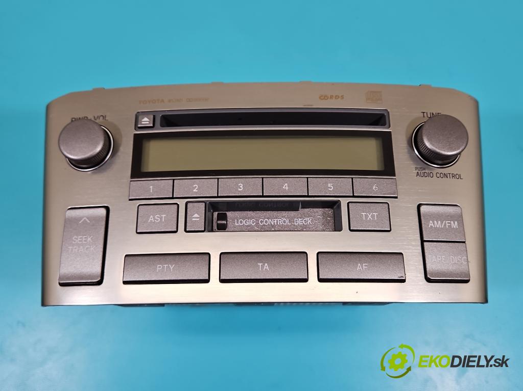 Toyota Avensis II T25 2003-2008 2.0 D4D 116 HP manual 85 kW 1995 cm3 4- Radio originál 86120-05080