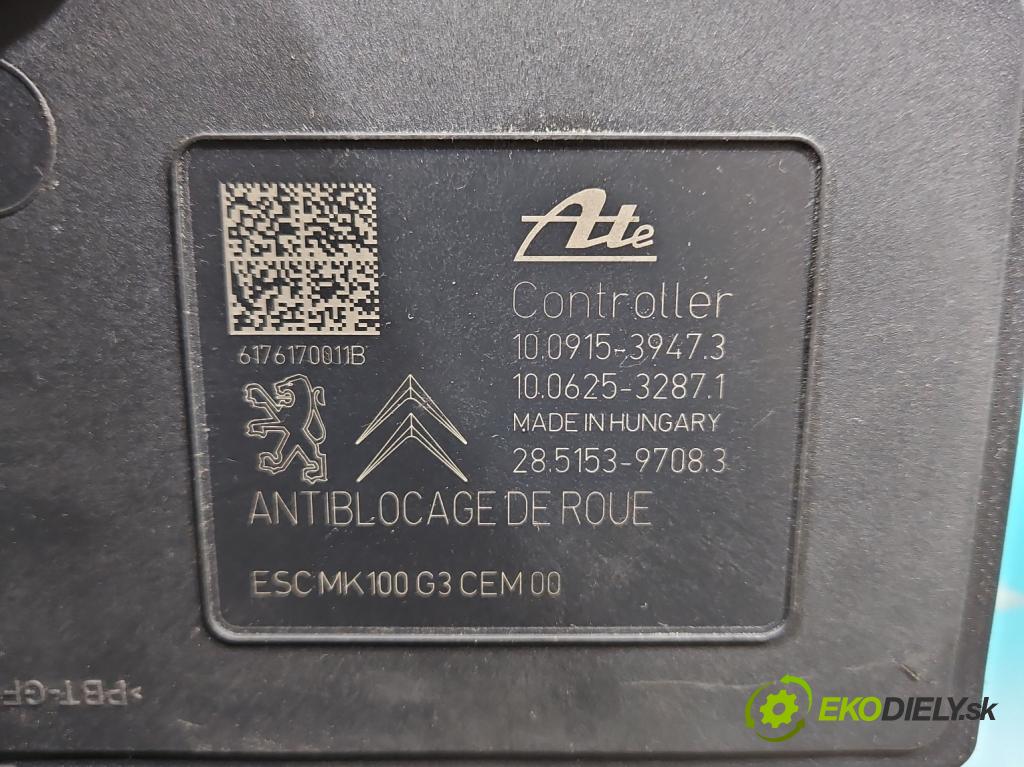 Citroen C-Elysee II 2012- 1.6 16V 116 HP manual 85 kW 1599 cm3 5- čerpadlo abs 9817031680 (Pumpy ABS)