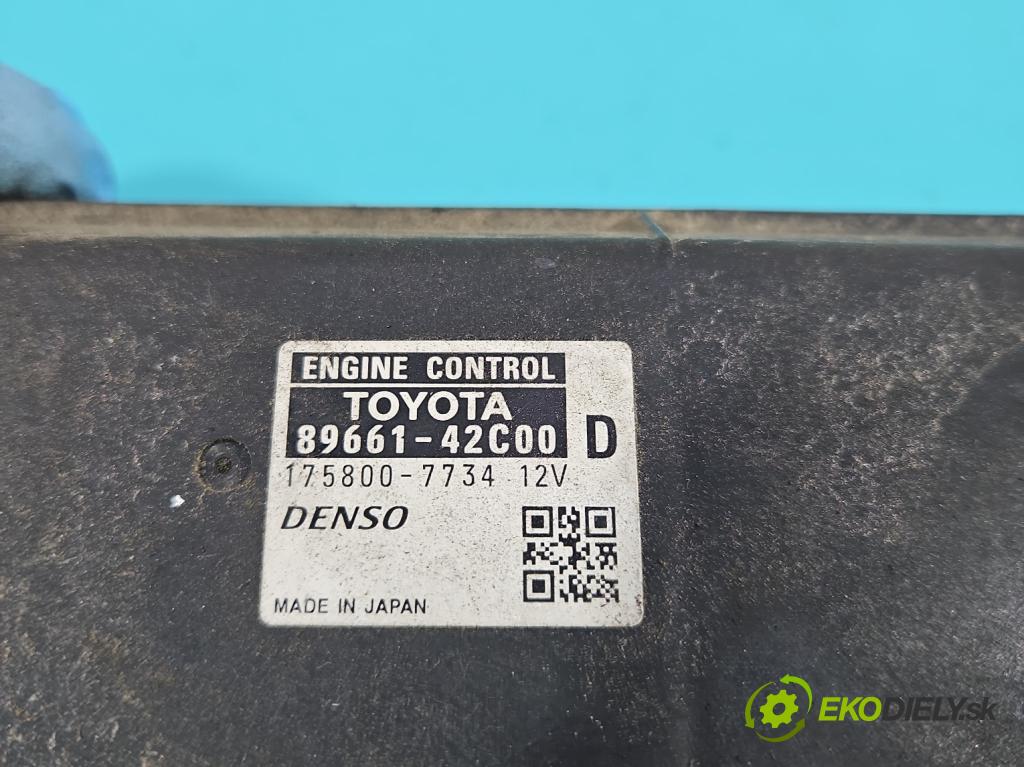 Toyota Rav4 III 2005-2012 2.2 D-CAT 177 HP manual 130 kW 2231 cm3 5- riadiaca jednotka motora 89661-42C00