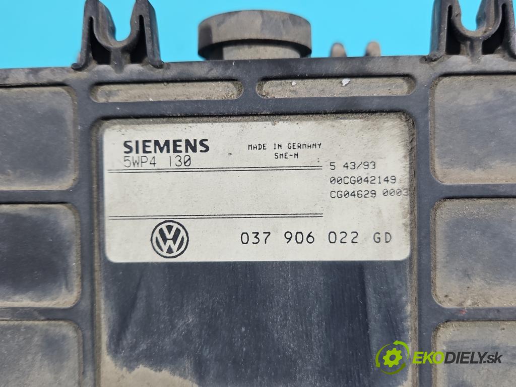 Vw Passat B4 1993-1997 2.0 8V 116 HP manual 85 kW 1984 cm3 5- riadiaca jednotka motora 037906022GD