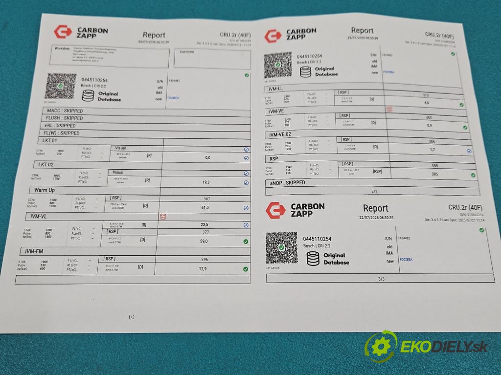 Hyundai Santa Fe II 2006-2012 2.2 CRDi 150 HP manual 110 kW 2188 cm3 5- vstrek 0445110254 (Vstrekovač paliva)