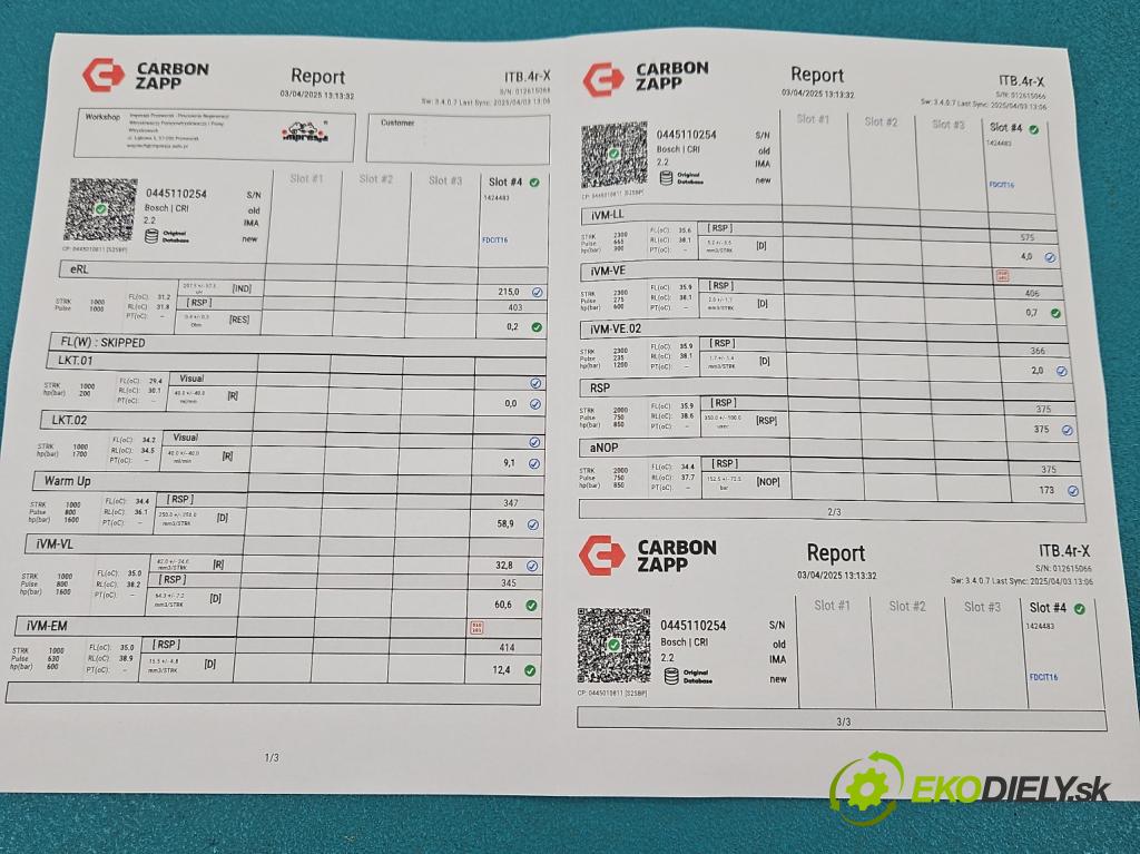Hyundai Santa Fe II 2006-2012 2.2 CRDi 150 HP manual 110 kW 2188 cm3 5- vstrek 0445110254 (Vstrekovač paliva)