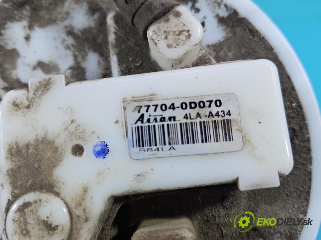 Toyota Yaris III 2011-2020 1.0 VVT-i 69KM manual 51 kW 998 cm3 3- čerpadlo paliva 77704-0D070
