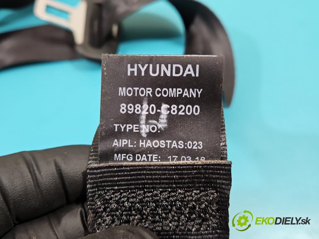 Hyundai i20 II 2014 -2020 1.2 16V (G4LA) 84KM manual 61,8 kW 1248 cm3 5- stěna bezpečnost zadní pravý 89820-C8200TRY