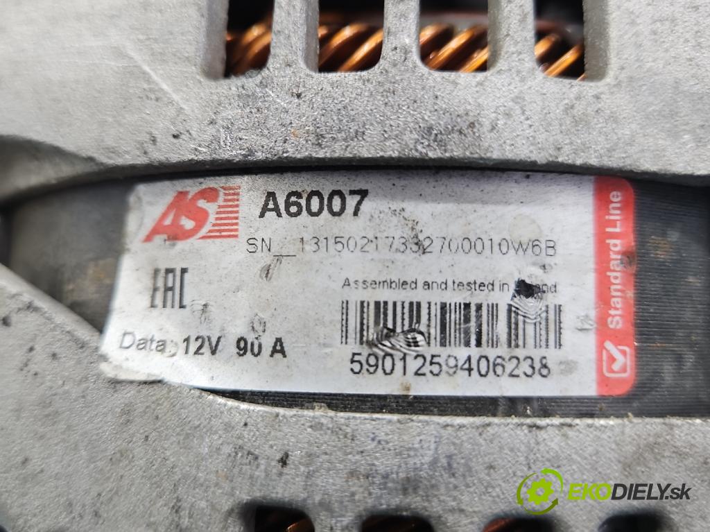 Toyota Avensis II T25 2003-2008 2.0 D4D 116 HP manual 85 kW 1995 cm3 4- Alternator A6007 (Alternátory)