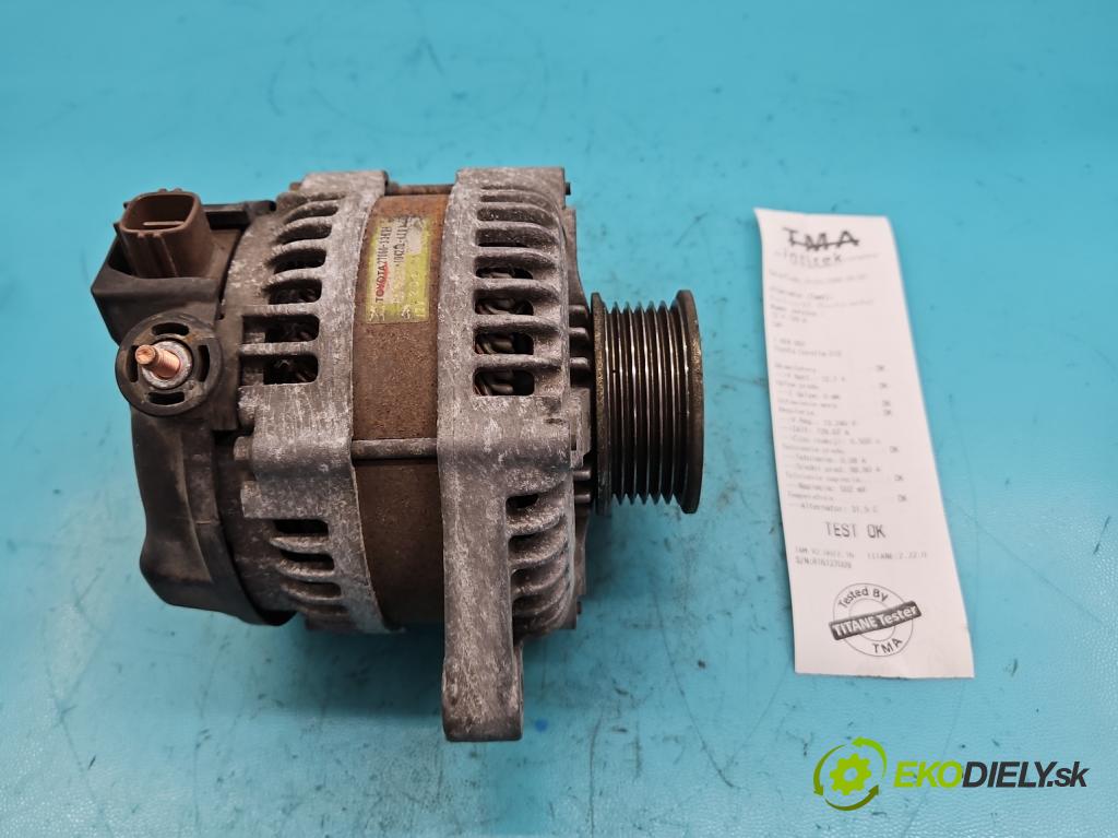Toyota Corolla E12 2001-2009 1.4 D4D 90 HP manual 66 kW 1364 cm3 5- Alternator 27060-33071 (Alternátory)