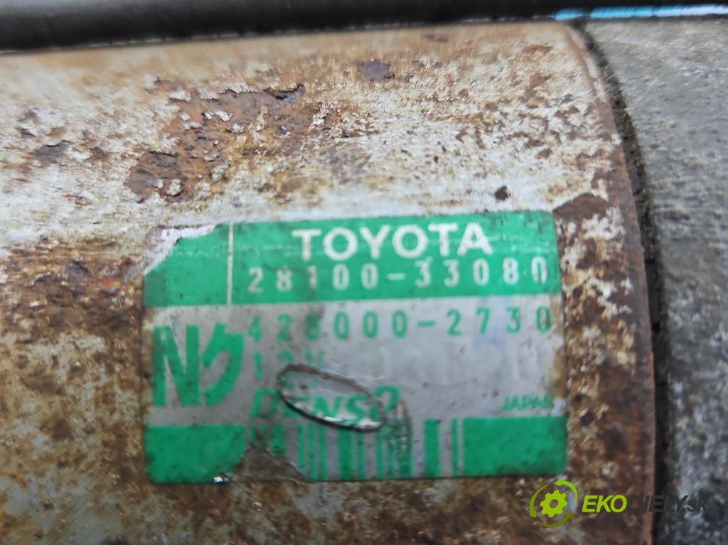 Toyota Corolla E12 2001-2009 1.4 D4D 90 HP manual 66 kW 1364 cm3 5- štartér 28100-33080 (Štartéry)