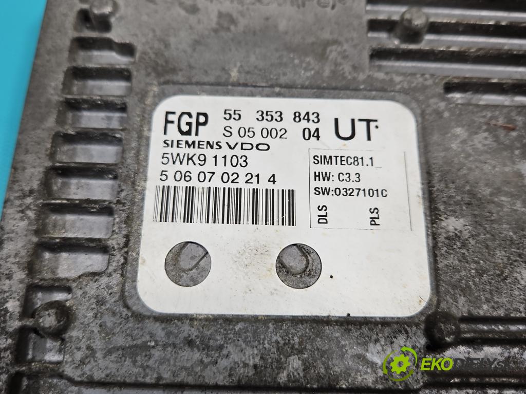 Opel Zafira B 2005-2014 2.2 16V 150 HP manual 110 kW 2198 cm3 5- riadiaca jednotka motora 55353843