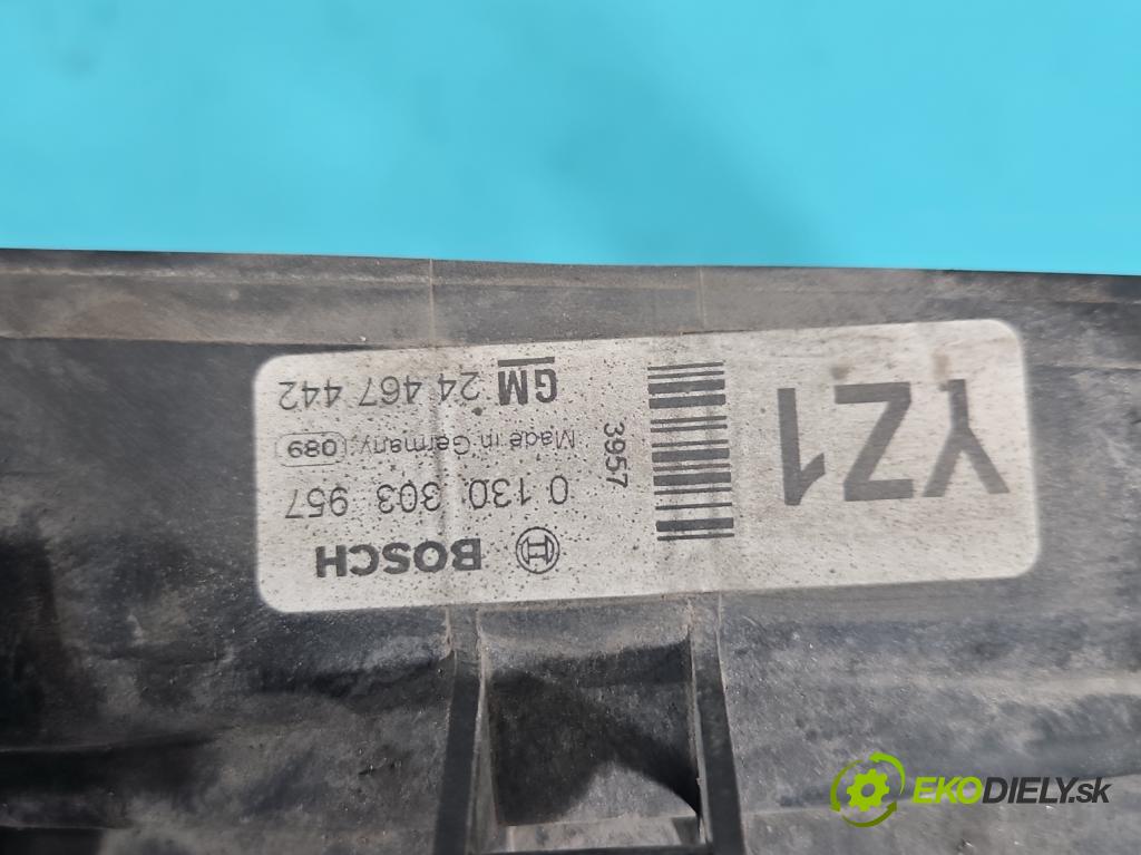 Opel Zafira B 2005-2014 2.2 16V 150 HP manual 110 kW 2198 cm3 5- Ventilátor chladiča 0130303957