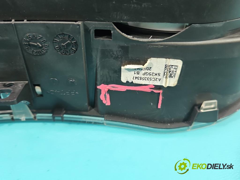Skoda Fabia II 2007-2014 1.4 16V 86 HP manual 63 kW 1390 cm3 5- prístrojovka/ budíky 5J0920800E (Prístrojové dosky, displeje)
