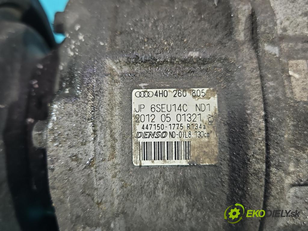 Audi A8 D4 2009-2017 3.0 TFSI automatic 213 kW 2995 cm3 4- Kompresor: klimatizácie 4H0260805 (Kompresory klimatizácie)