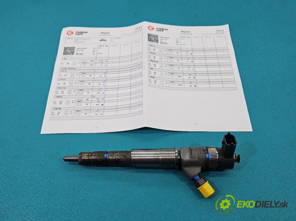 Renault Master III 2010-2024 2.3 dci 110 hp manual 81 kW 2299 cm3 5- vstřikovač 0445110634 (Vstřikovač paliva)