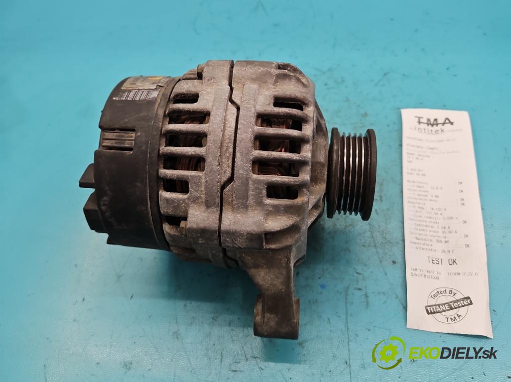 Audi A4 B5 1994-2001 1.6 8V 101 HP manual 74 kW 1595 cm3 4- Alternator 0986040340 (Alternátory)