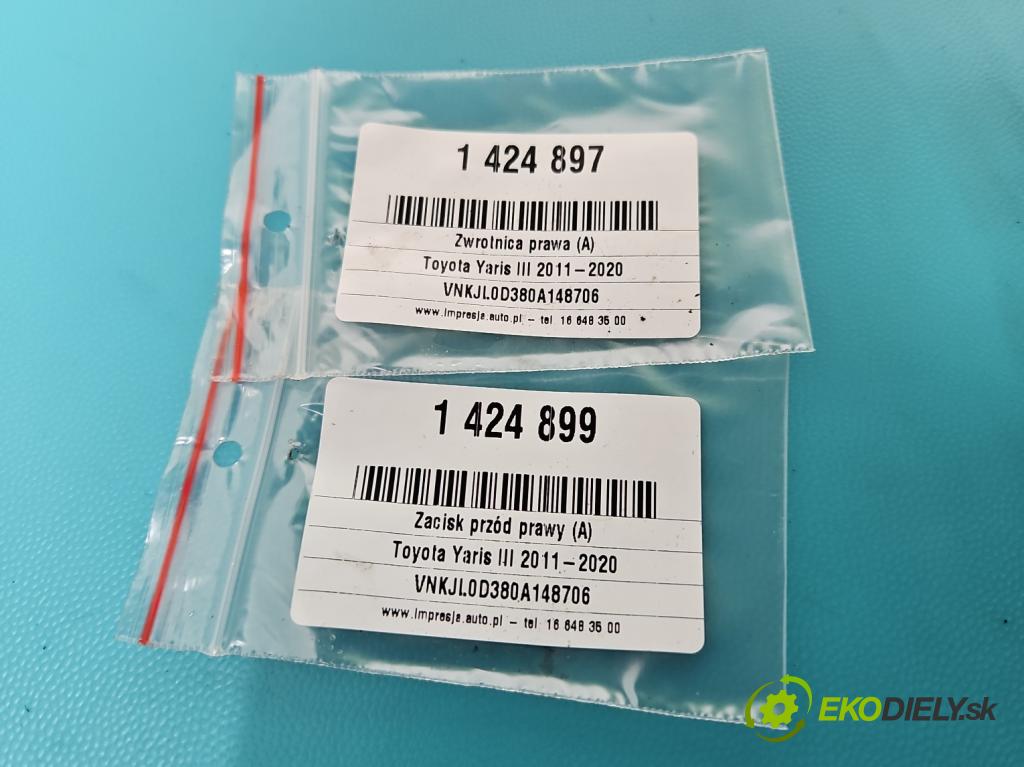 Toyota Yaris III 2011-2020 1.0 VVT-i: 69KM manual 51 kW 998 cm3 3- náboj pravé  (Náboje)