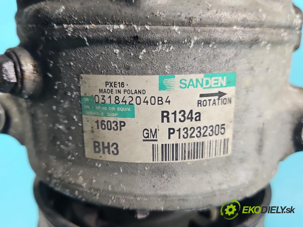 Opel Insignia A 2008-2017 2.0 T 220KM automatic 162 kW 1998 cm3 5- Kompresor: klimatizácie P13232305 (Kompresory klimatizácie)