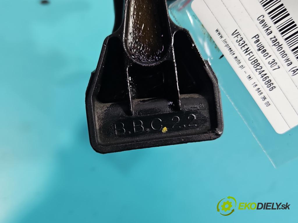 Peugeot 307 1.6 16V 109 HP manual 80 kW 1587 cm3 5- cievka zapaľovacia  (Zapaľovacie cievky, moduly)