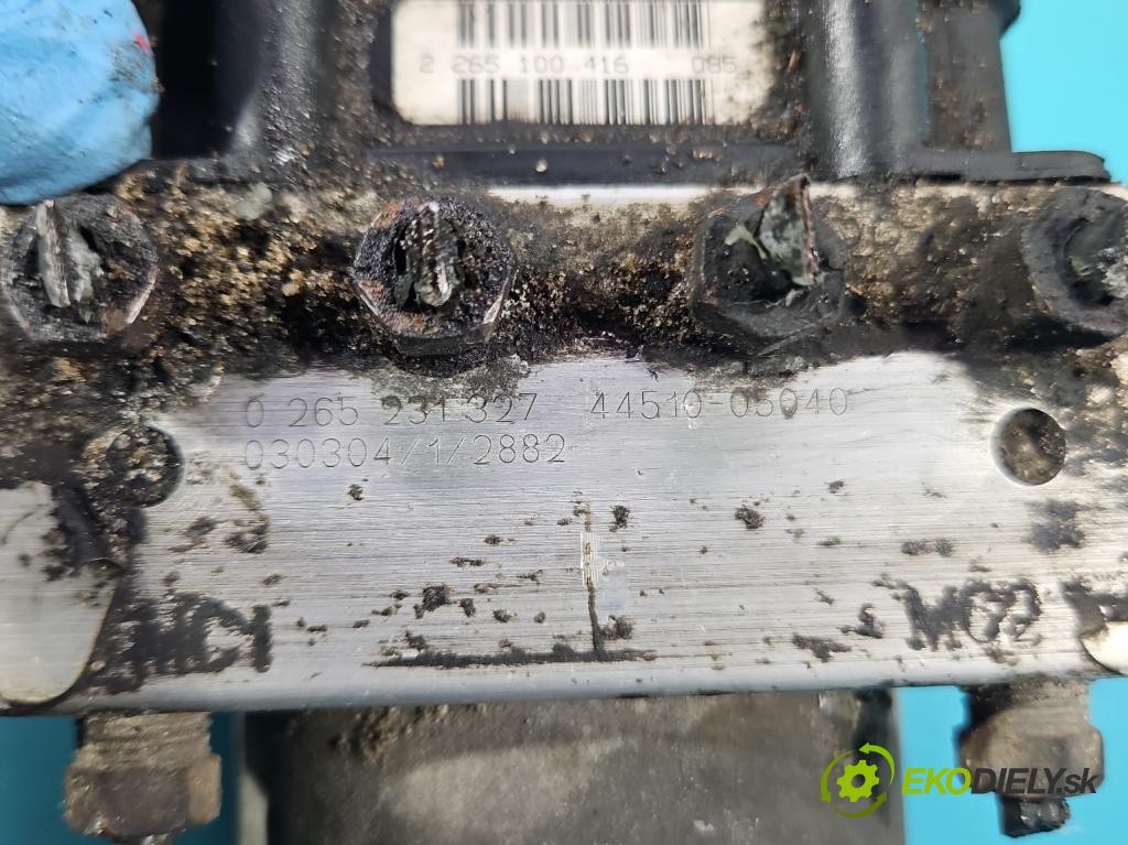 Toyota Avensis II T25 2003-2008 2.0 D4D 116 HP manual 85 kW 1995 cm3 4- čerpadlo abs 0265800313 (Pumpy ABS)