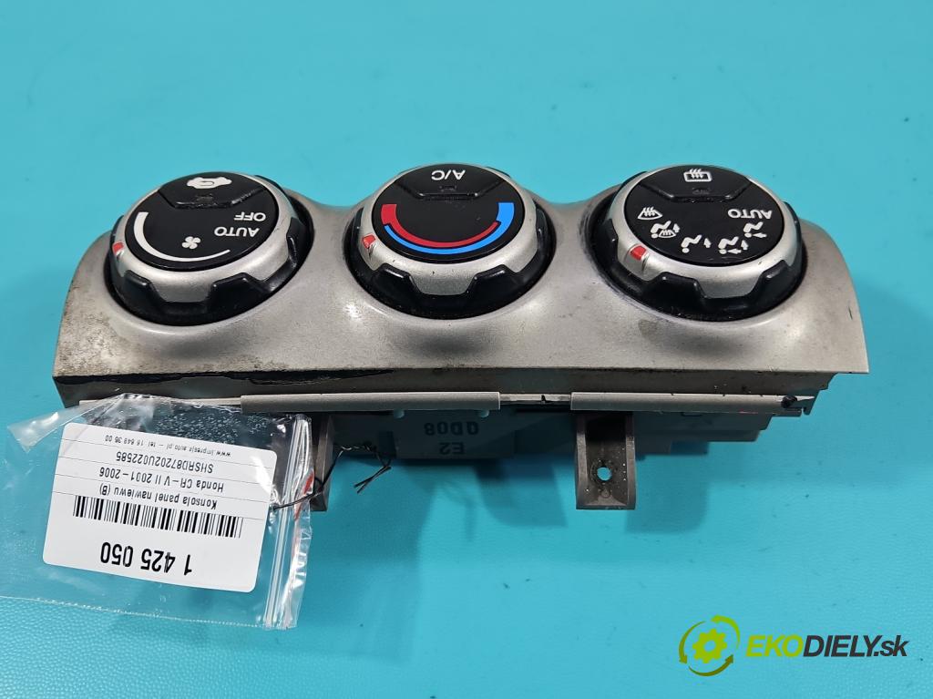 Honda CR-V II 2001-2006 2.0 16v 150 HP manual 110 kW 1998 cm3 5- panel kúrenia