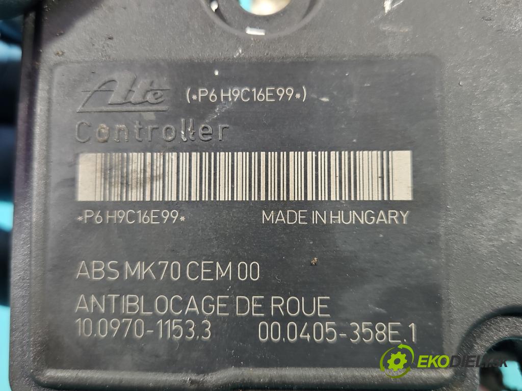 Peugeot 207 1.4 16v 88 HP manual 65 kW 1397 cm3 3- čerpadlo abs 9665344180 (Pumpy ABS)