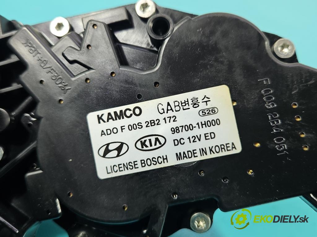 Kia Ceed I 2006-2012 1.4 16v 90 hp manual 66 kW 1396 cm3 5- motor stěrače zadní 98700-1H300