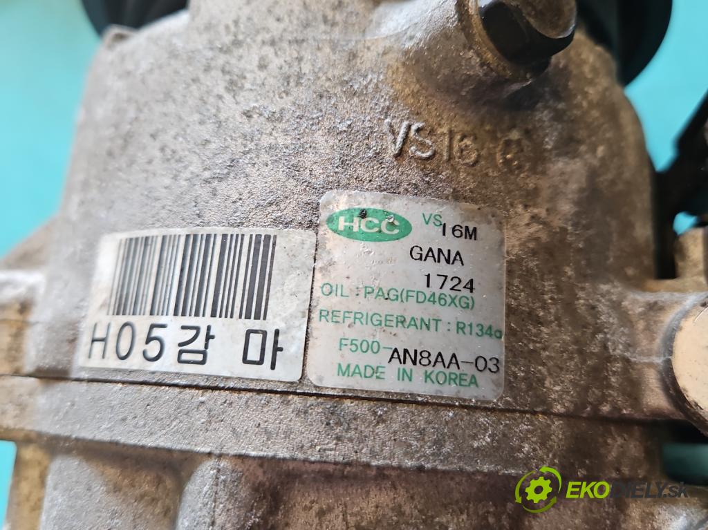 Kia Ceed I 2006-2012 1.4 16v 90 HP manual 66 kW 1396 cm3 5- Kompresor: klimatizácie F500-AN8AA-03 (Kompresor klimatizácie)
