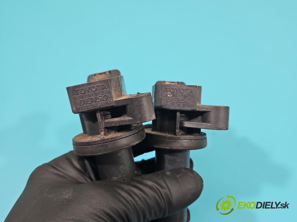 Toyota Avensis I T22 1997-2003 1.6 vvti 110 HP manual 81 kW 1598 cm3 4- cievka zapaľovacia 90919-02239 (Zapaľovacie cievky, moduly)