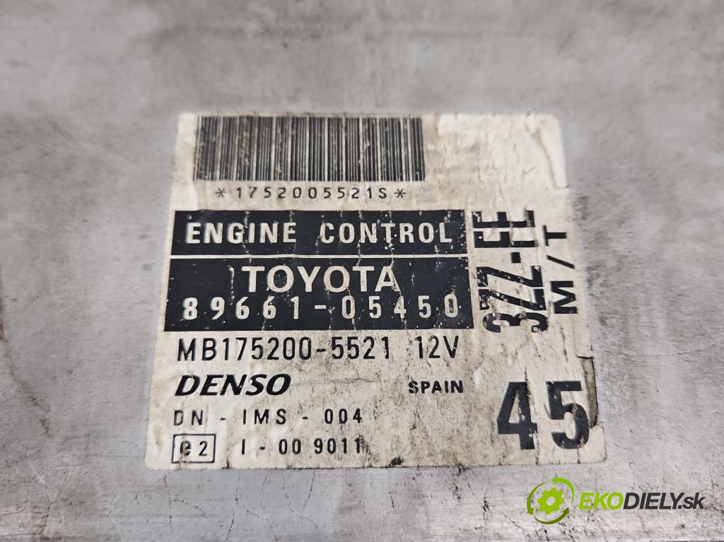 Toyota Avensis I T22 1997-2003 1.6 vvti 110 HP manual 81 kW 1598 cm3 4- riadiaca jednotka motora 89661-05450