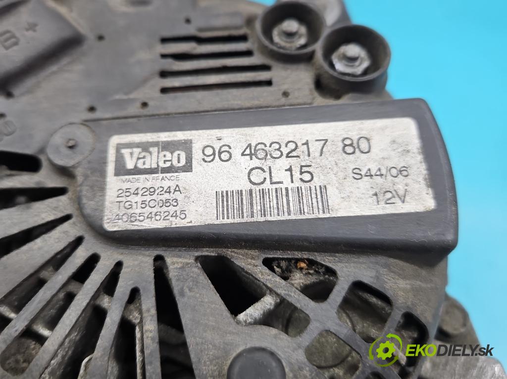 Citroen C4 I 2004-2011 1.6 HDI 90 HP manual 66,2 kW 1560 cm3 5- Alternator 9646321780 (Alternátory)