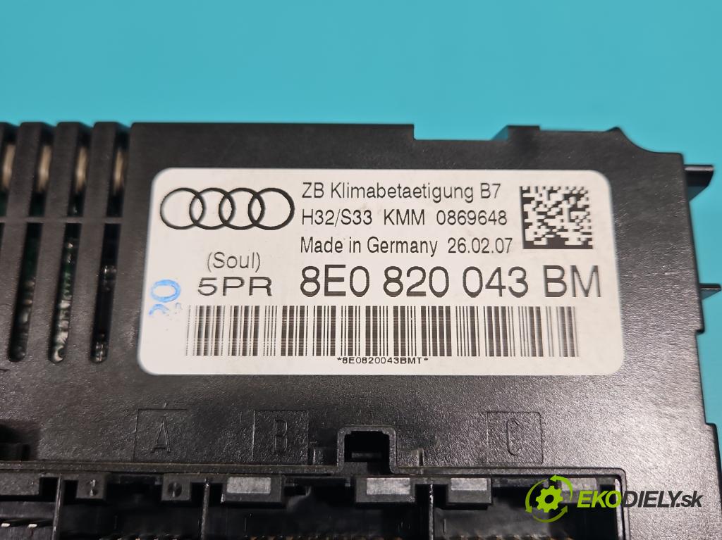 Audi A4 B7 2004-2008 2.0 TDi 170 HP manual 125 kW 1968 cm3 5- panel kúrenia 8E0820043BM