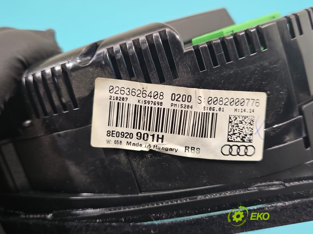 Audi A4 B7 2004-2008 2.0 TDi 170 HP manual 125 kW 1968 cm3 5- prístrojovka/ budíky 8E0920901H (Prístrojové dosky, displeje)