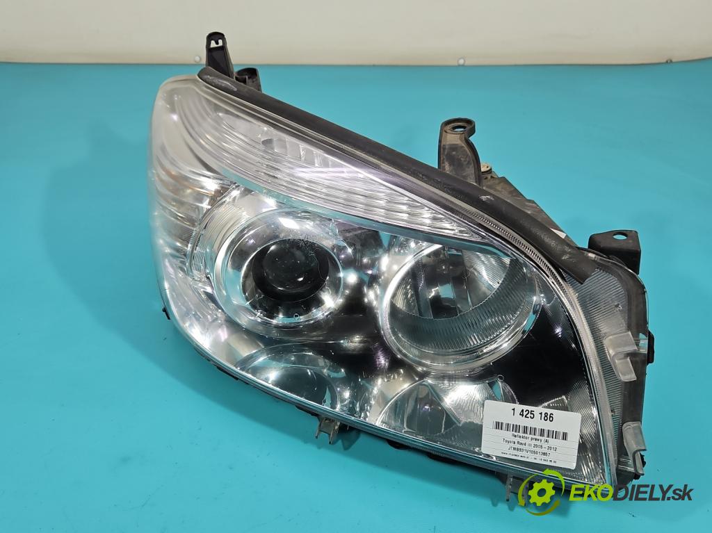 Toyota Rav4 III 2005-2012 2.2 D-CAT 177 HP manual 130 kW 2231 cm3 5- Reflektor: pravý  (Pravé)
