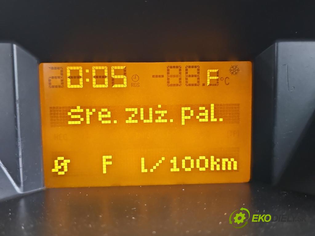 Opel Zafira B 2005-2014 1.9 cdti 120 HP manual 88 kW 1910 cm3 5- Zobrazit: 13238548 (Prístrojové dosky, displeje)