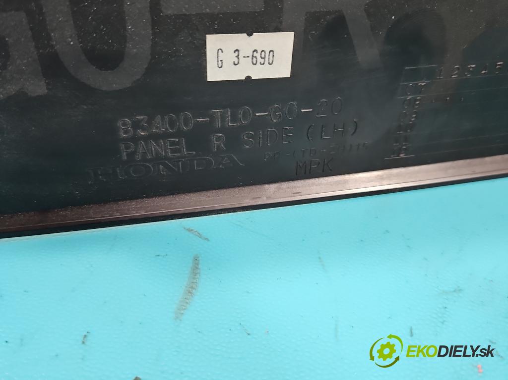 Honda Accord VIII 2008-2015 2.0 VTEC 156 HP manual 115 kW 1997 cm3 4- operadlo 83400-TL0-G0-20 (Lakťové opierky)