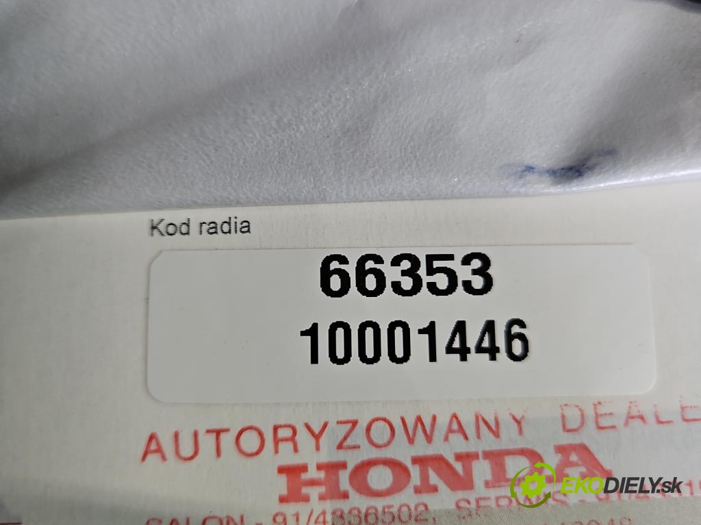 Honda Accord VIII 2008-2015 2.0 VTEC 156 HP manual 115 kW 1997 cm3 4- Radio originál 39100-TL0-G000