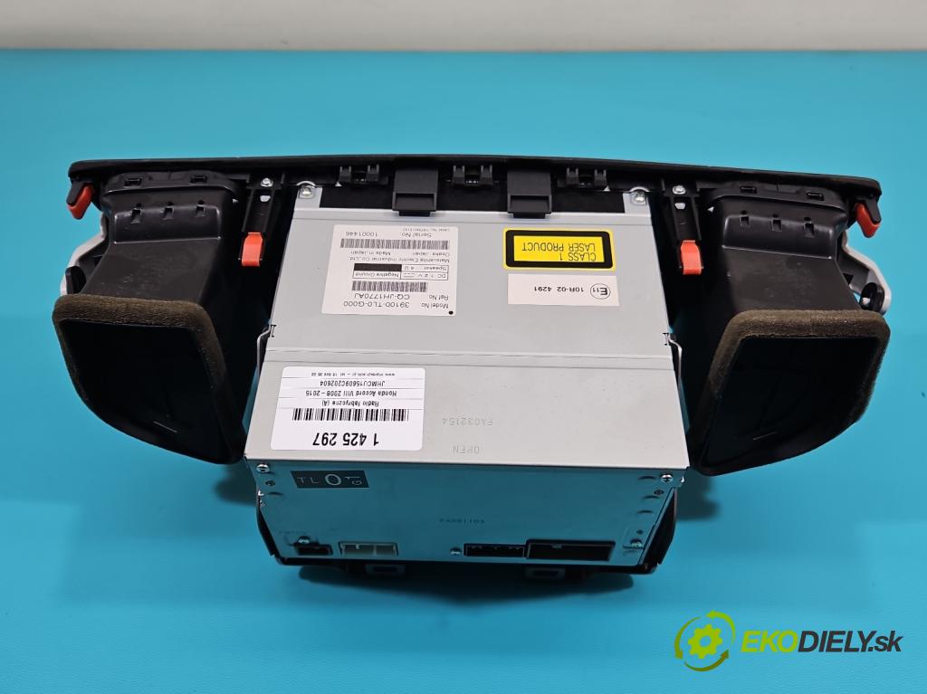 Honda Accord VIII 2008-2015 2.0 VTEC 156 HP manual 115 kW 1997 cm3 4- Radio originál 39100-TL0-G000