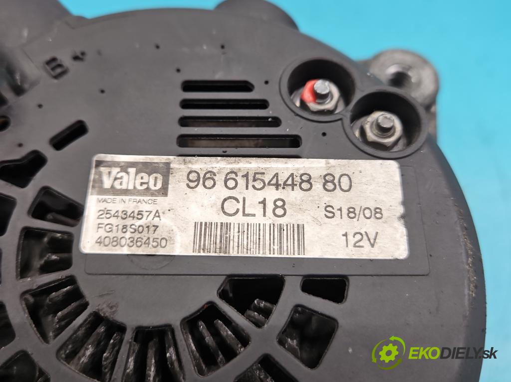 Peugeot 206 1.4 hdi 68 HP manual 50 kW 1398 cm3 5- Alternator 9661544880 (Alternátory)