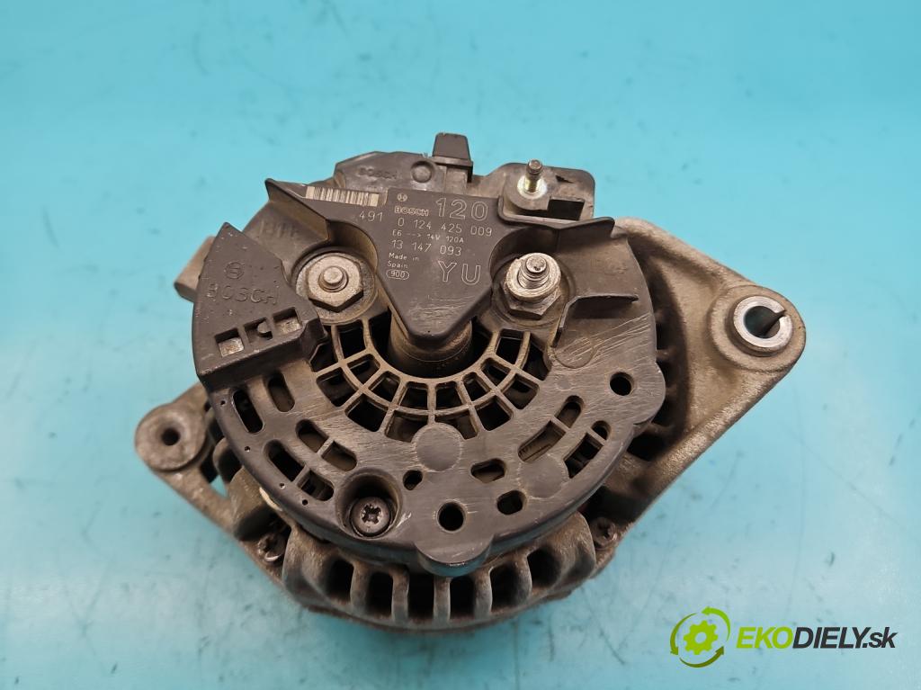 Opel Zafira A 1999-2005 1.6 16V 101 HP manual 74 kW 1598 cm3 5- Alternator 0124425009 (Alternátory)