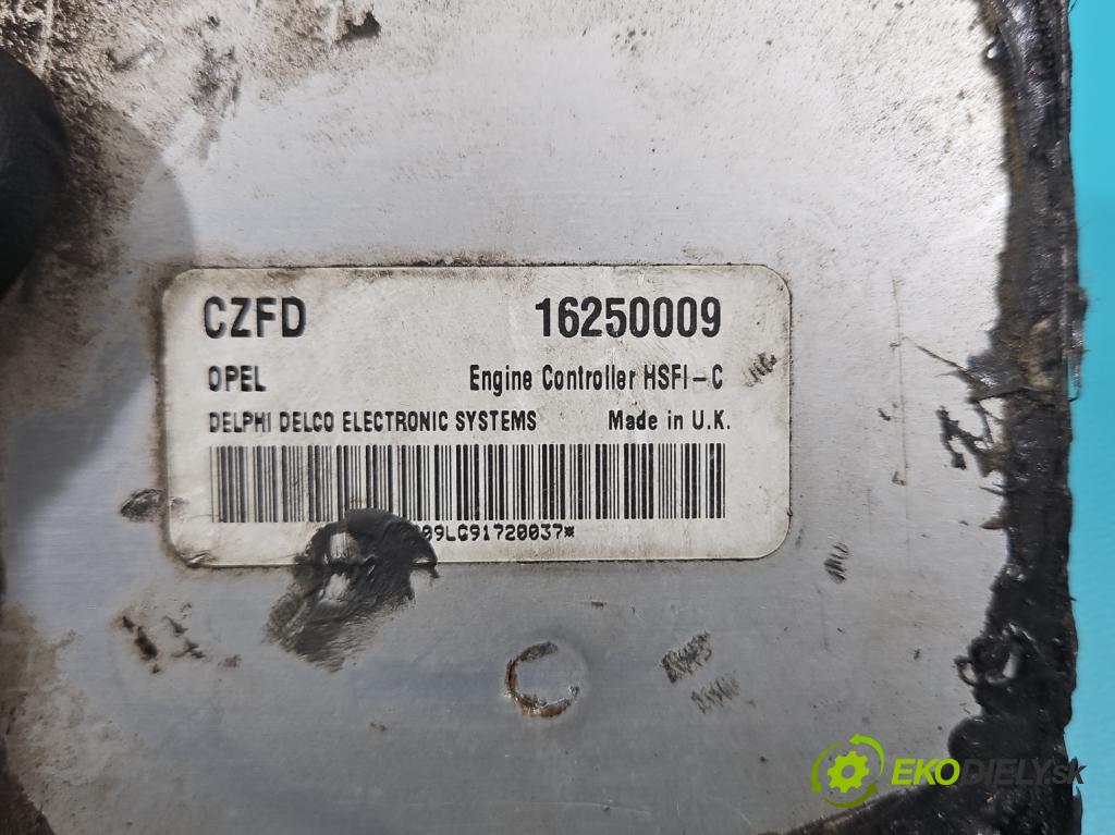 Opel Zafira A 1999-2005 1.6 16V 101 HP manual 74 kW 1598 cm3 5- riadiaca jednotka motora 16250009
