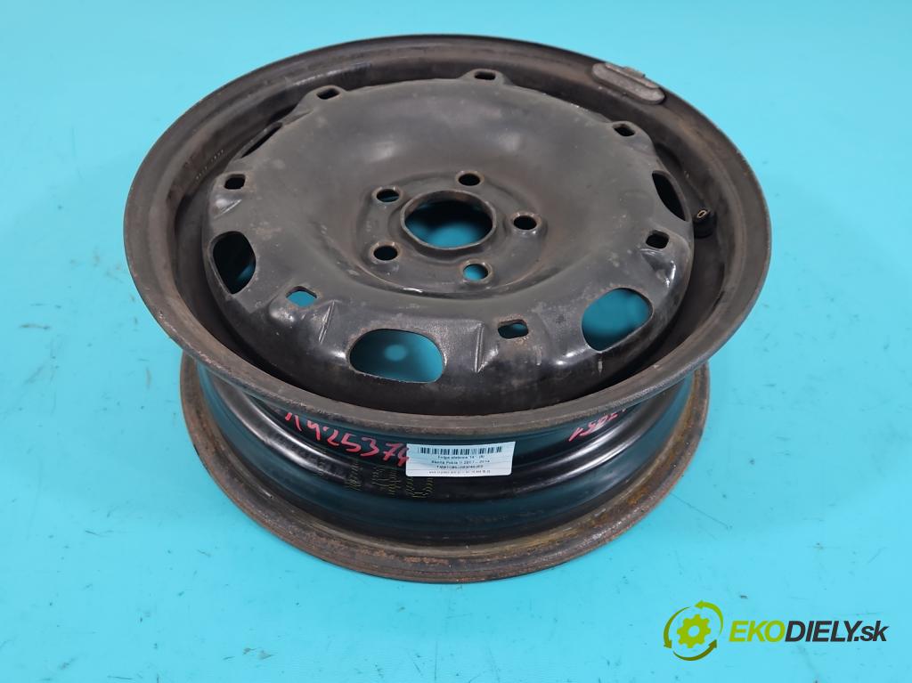 Skoda Fabia II 2007-2014 1.4 16V 86 HP manual 63 kW 1390 cm3 5- Felga oceľový 14"