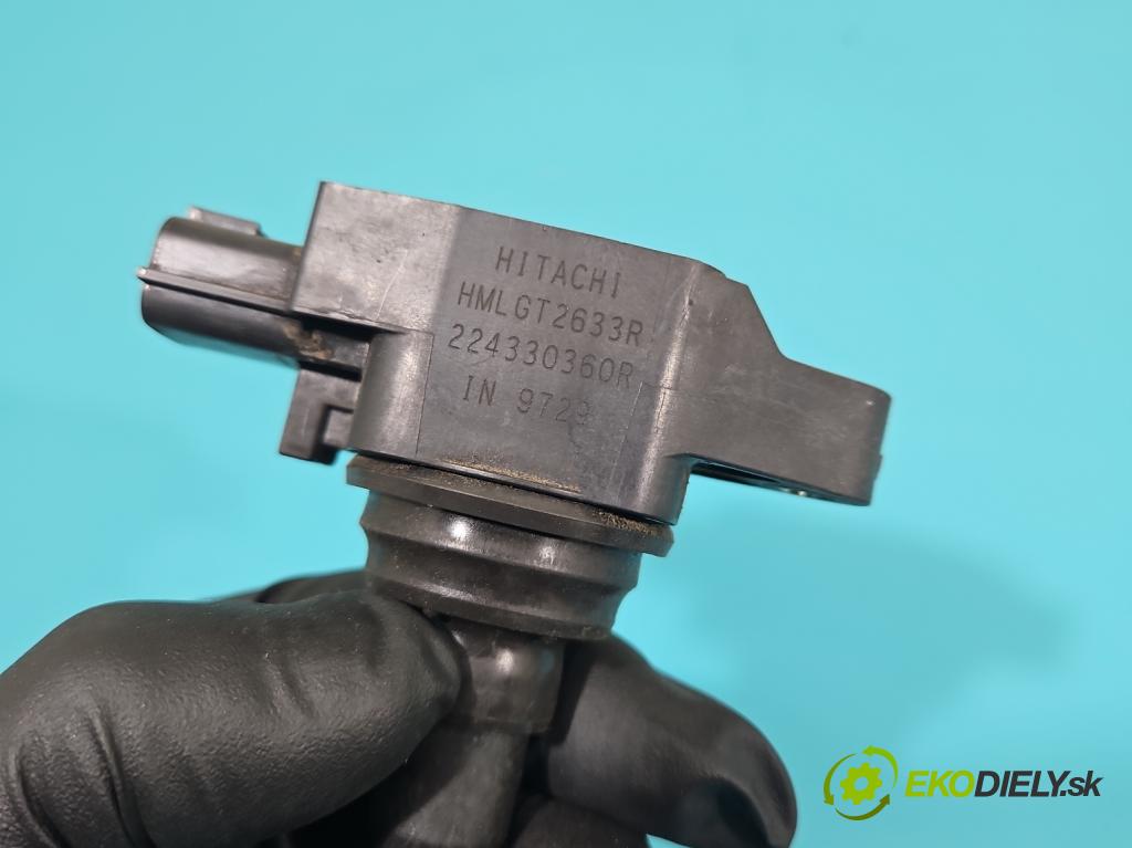 Dacia Logan II 2012-2020 1.0 SCe: 73 HP manual 54 kW 999 cm3 4- cievka zapaľovacia 224330360R (Zapaľovacie cievky, moduly)