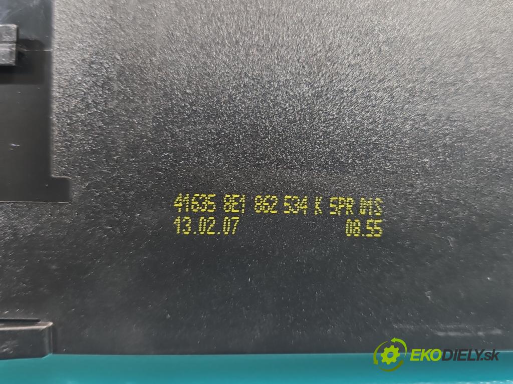 Audi A4 B7 2004-2008 2.0 TDi 170 HP manual 125 kW 1968 cm3 5- Rukojeť: na nápoje: 8E1862534K (Úchyt, držiak na nápoje)