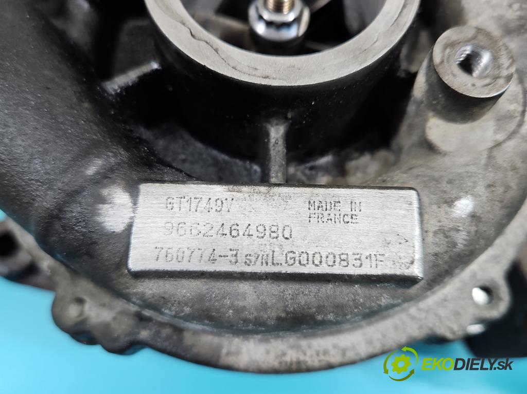 Ford Kuga Mk1 2008-2013 2.0 TDCi 136hp manual 100 kW 1997 cm3 5- Turbodmychadlo 760774-3 (Turbodúchadla (kompletní))